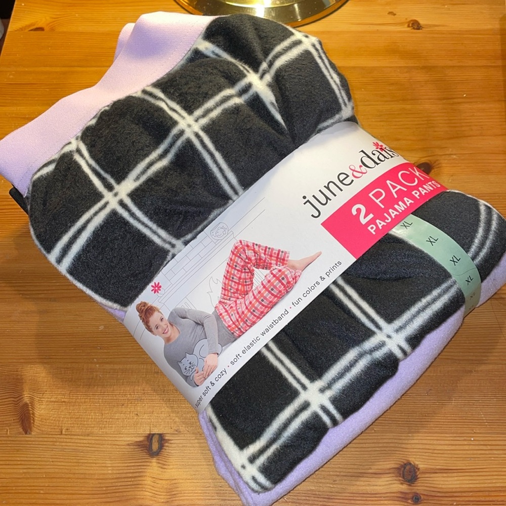 June & Daisy 2 Pack Pajama Pants - NWT - Size XL